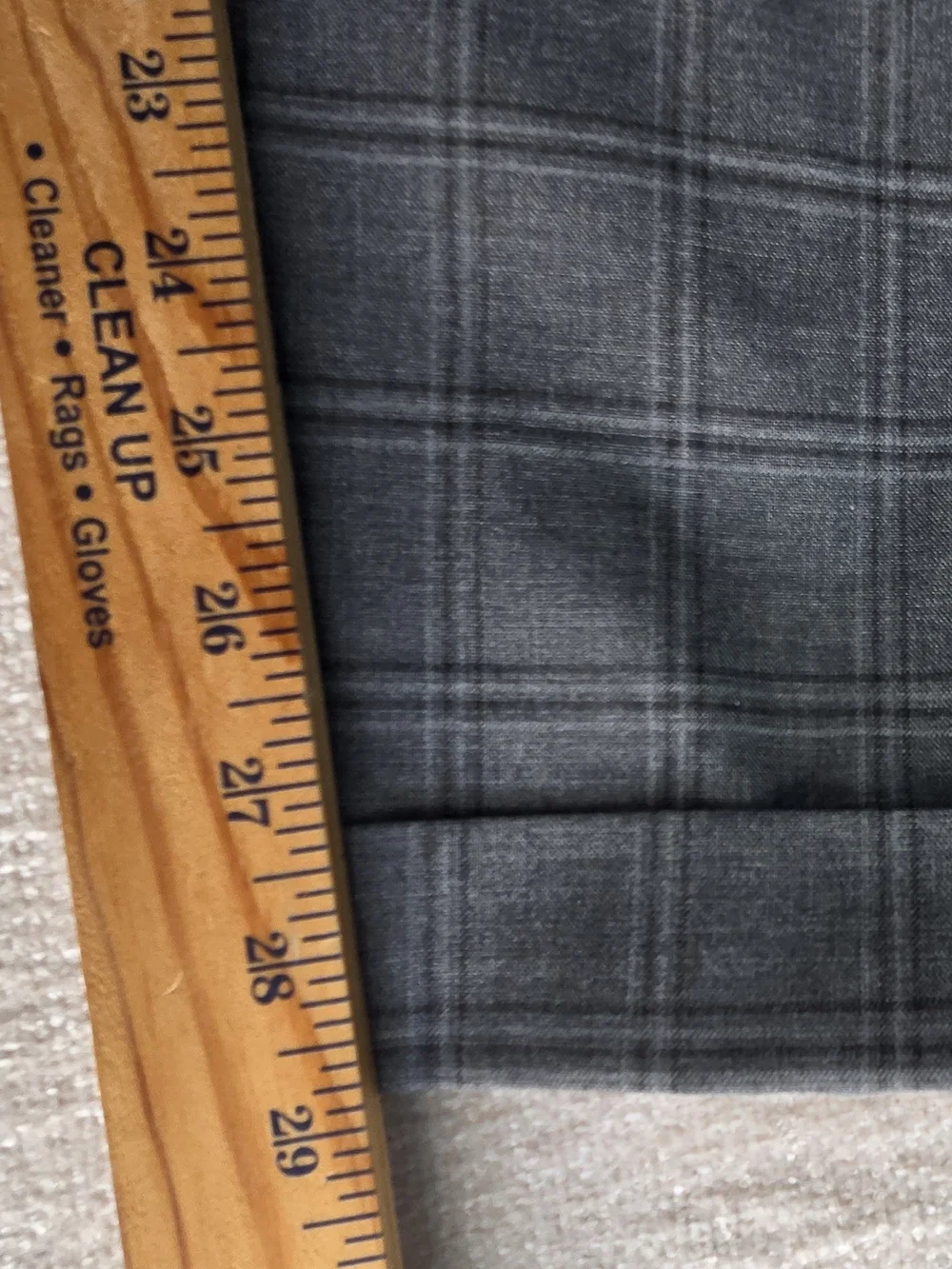 Ralph Lauren Classic Fit Pleated Dress Pants 42x30 Gray Windowpane Stretch